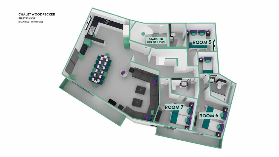 Chalet Woodpecker Alpe d’Huez Floor Plan 1