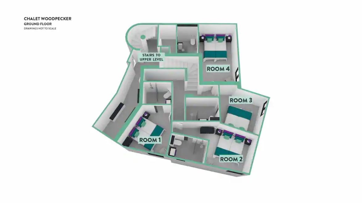 Chalet Woodpecker Alpe d’Huez Floor Plan 2