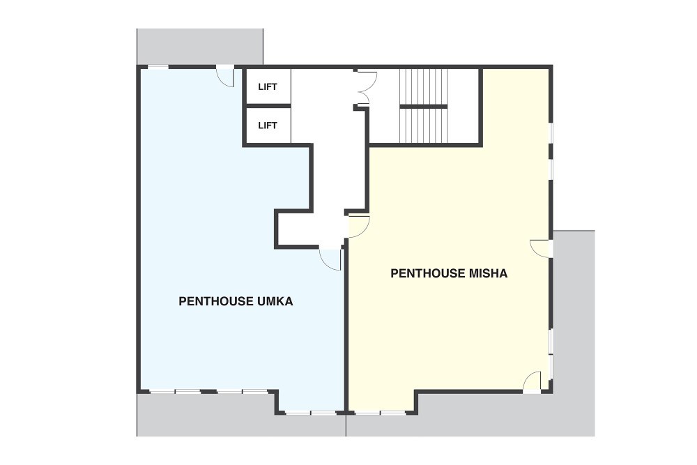 Penthouse Umka Les Arcs Floor Plan 1