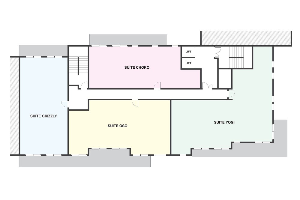Suite Yogi Les Arcs Floor Plan 1