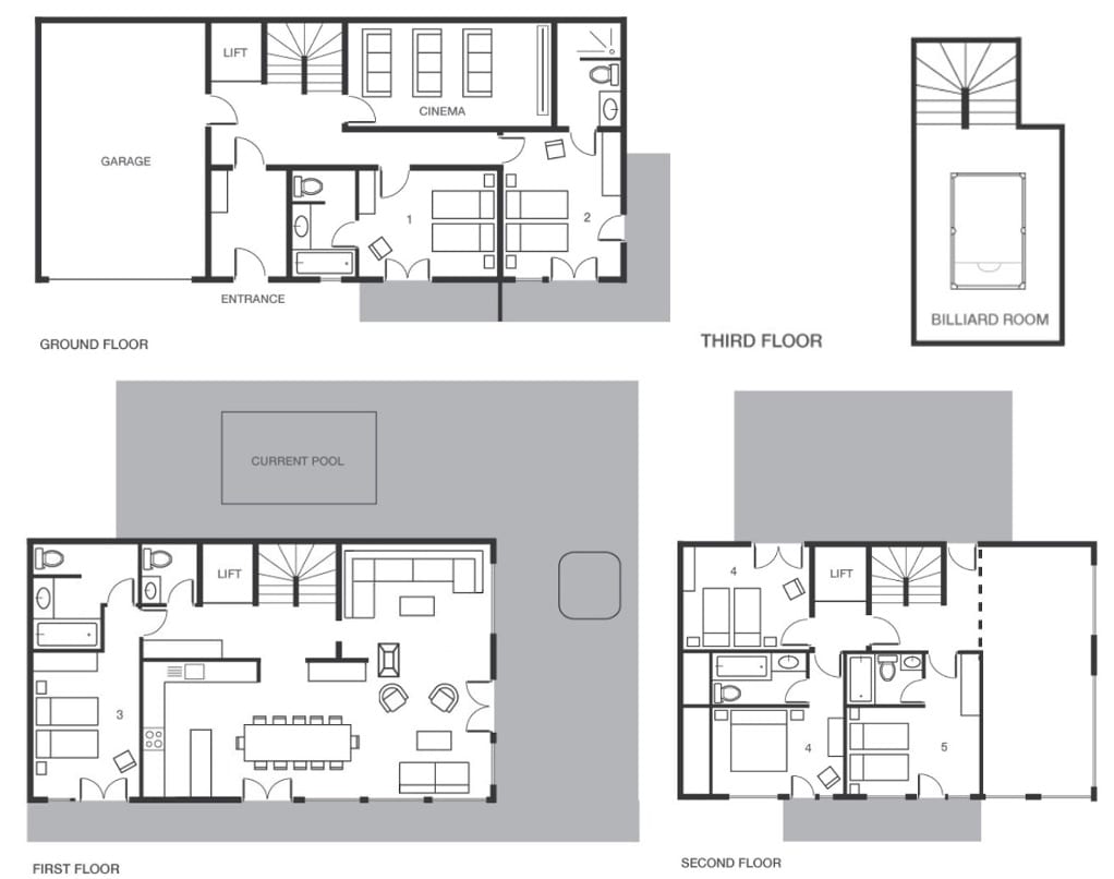 Bellacima Lodge Meribel Floor Plan 1