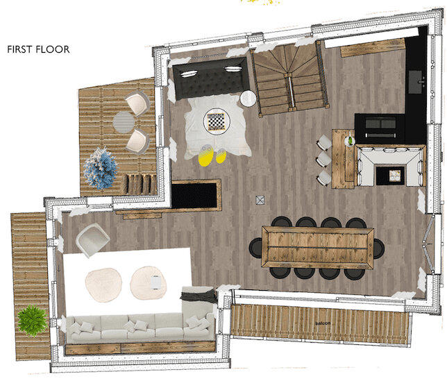 Chalet White Courchevel Floor Plan 2