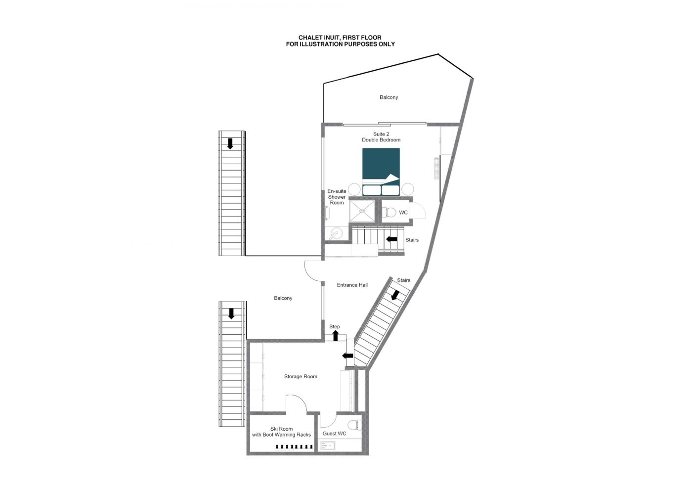 Chalet Inuit Val d’Isere Floor Plan 1