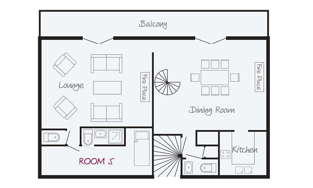 Chalet Iceberg Tignes Floor Plan 2