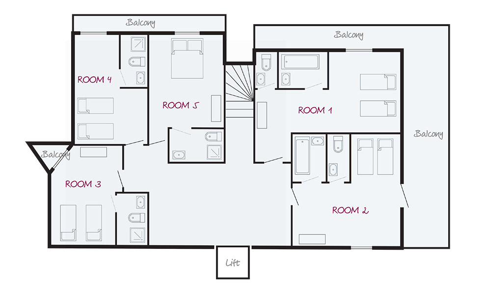Chalet Les Andes Tignes Floor Plan 2