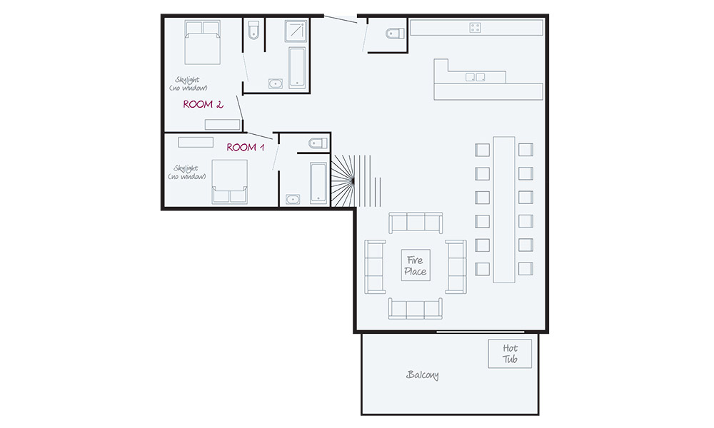 Chalet Neve Reberty 2000 Floor Plan 1