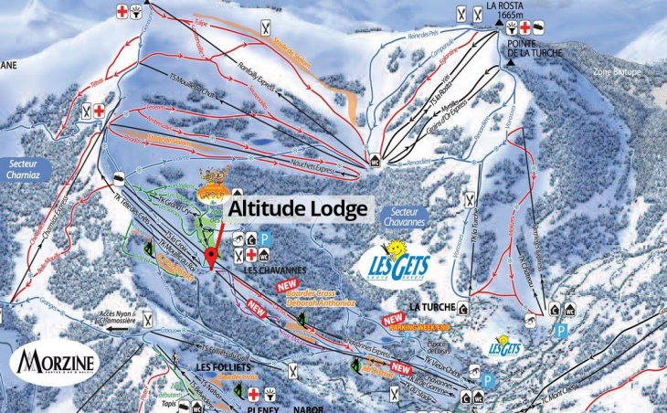 Club Altitude Lodge Map