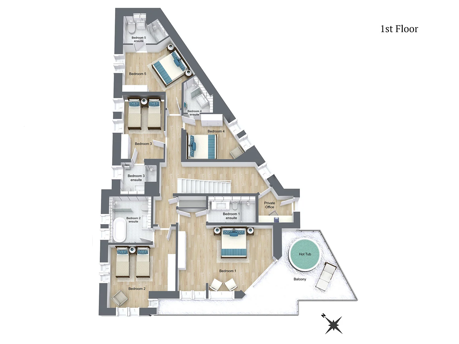 Chalet Blackcomb Val d’Isere Floor Plan 1