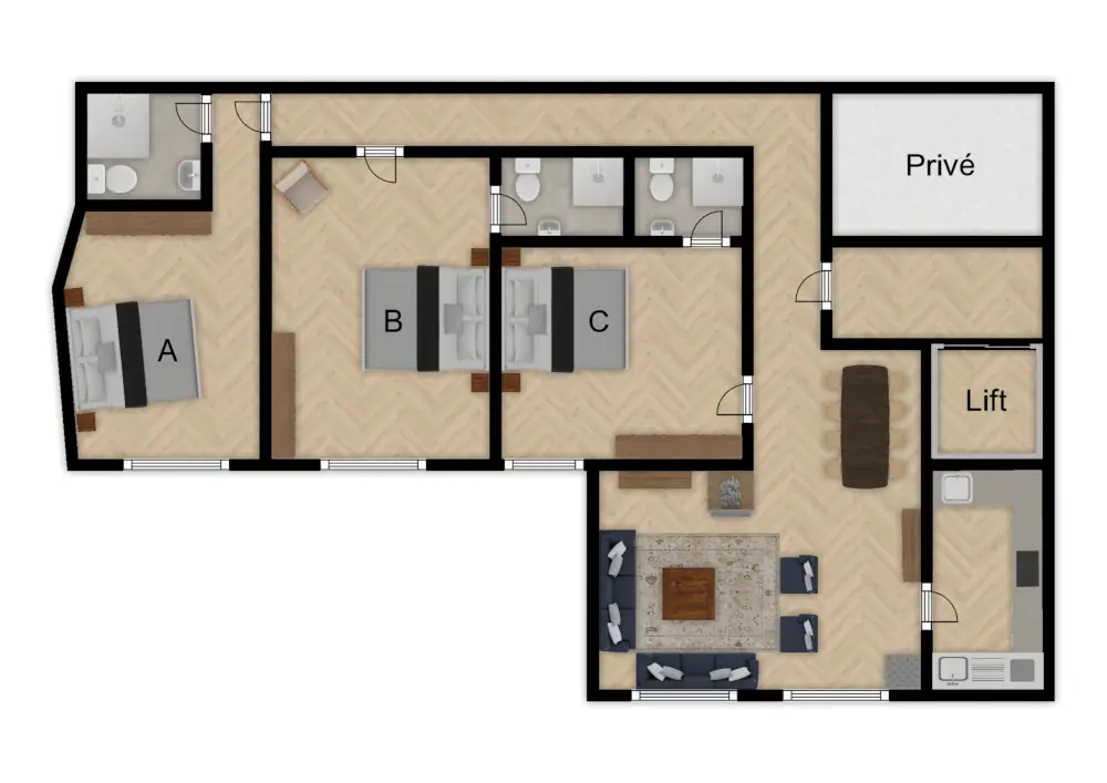 Chalet Stratus St Anton Floor Plan 1