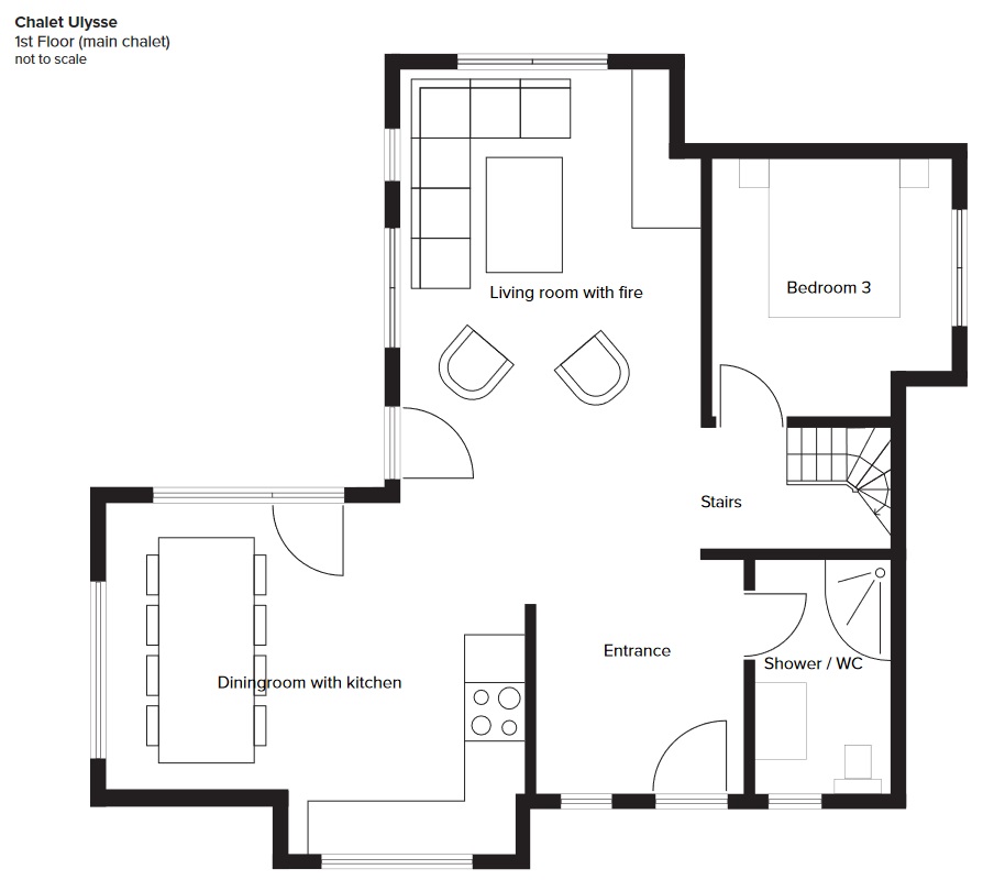 Chalet Ulysse Zermatt Floor Plan 1