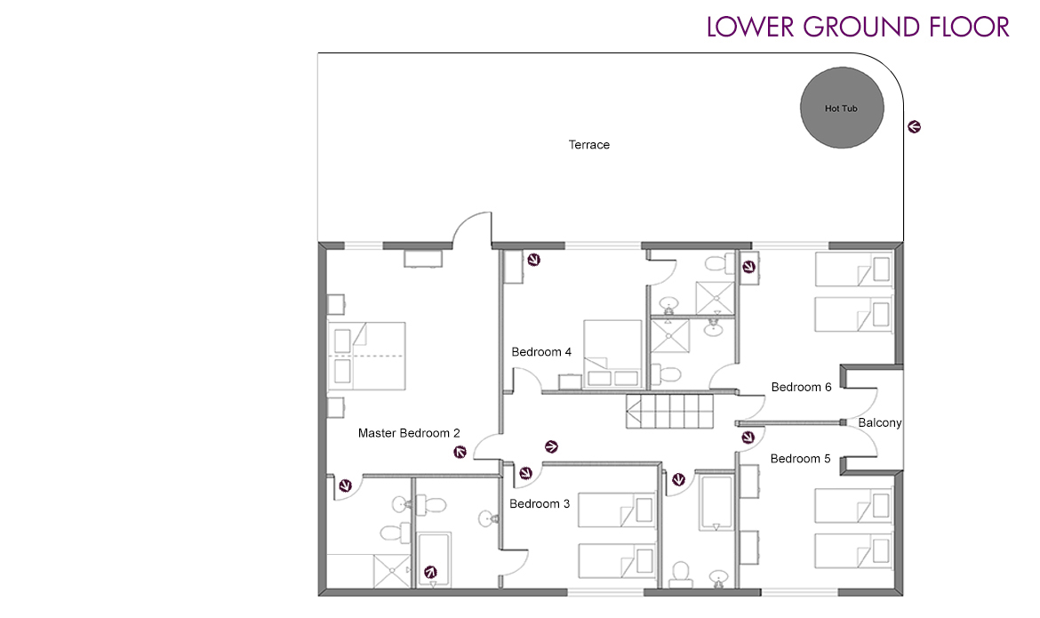 Chalet Iona Meribel Floor Plan 2