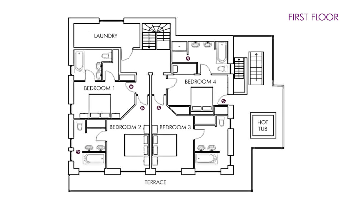 Chalet Lapin Blanc Meribel Floor Plan 1