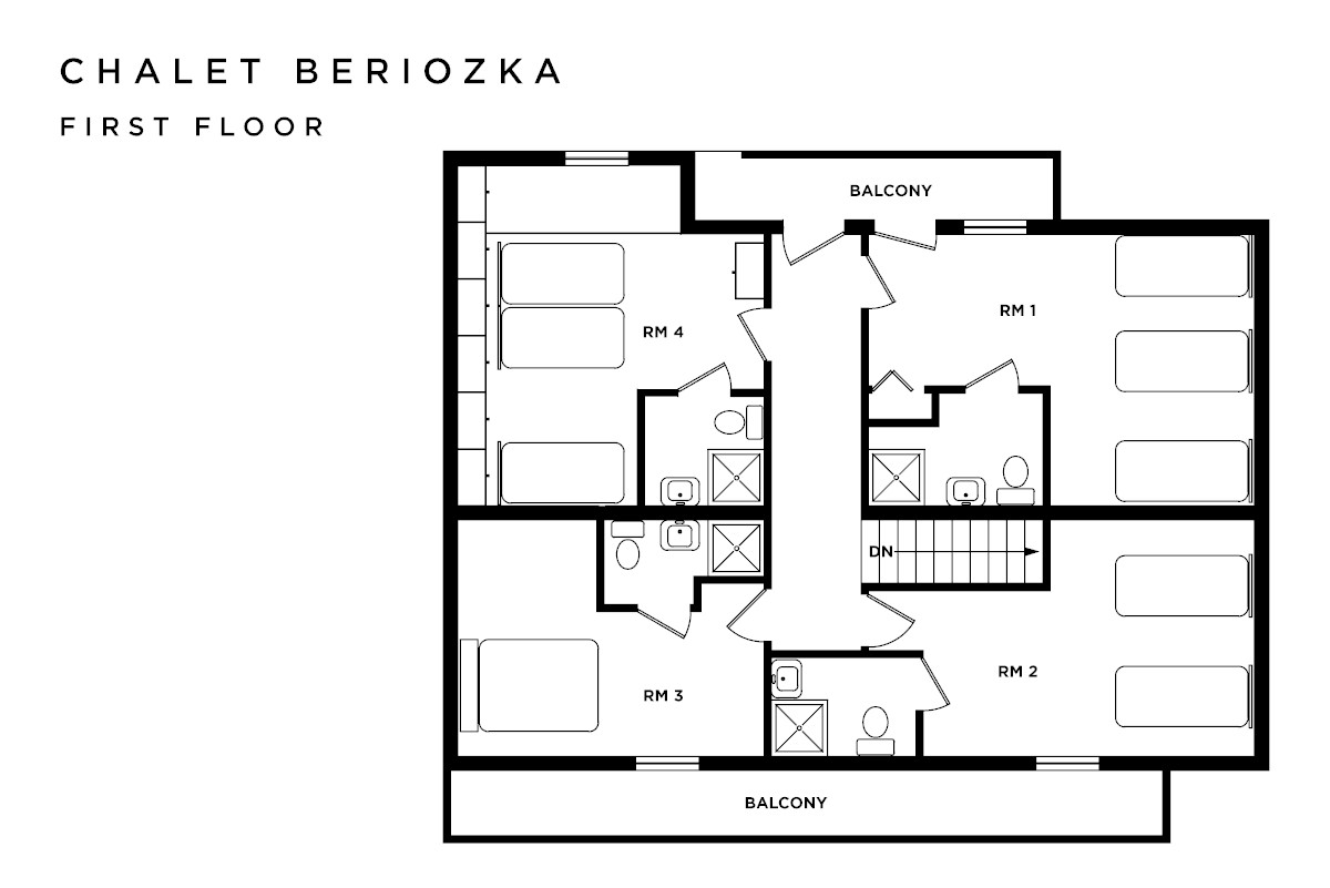 Chalet Beriozka La Tania Floor Plan 2