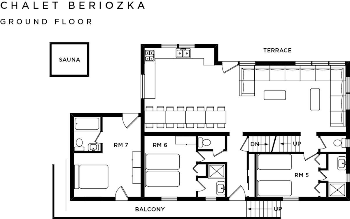 Chalet Beriozka La Tania Floor Plan 1