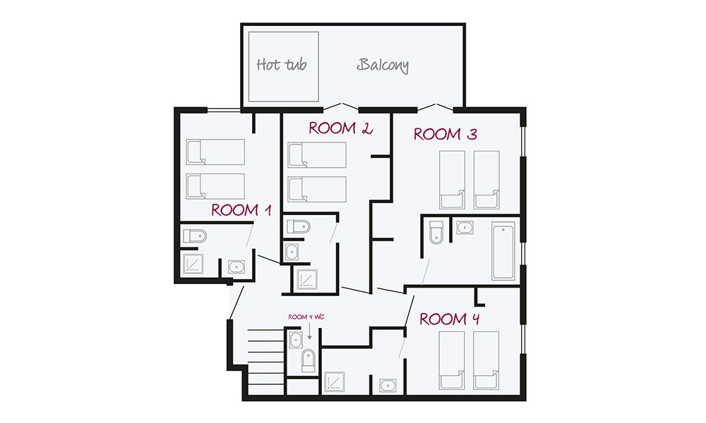 Chalet Blackcomb Val d’Isere Floor Plan 2