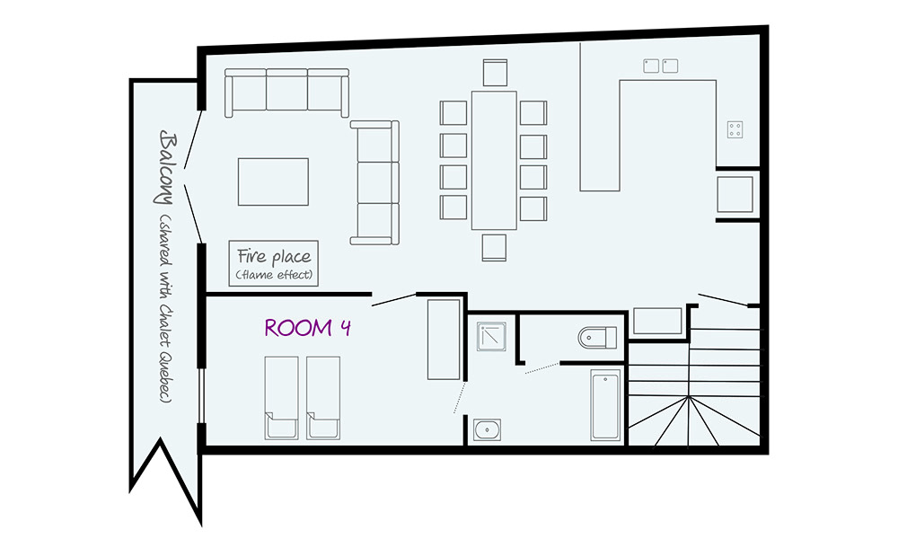 Chalet Ontario Val d’Isere Floor Plan 2