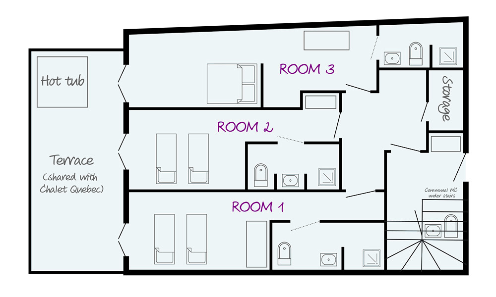 Chalet Ontario Val d’Isere Floor Plan 1