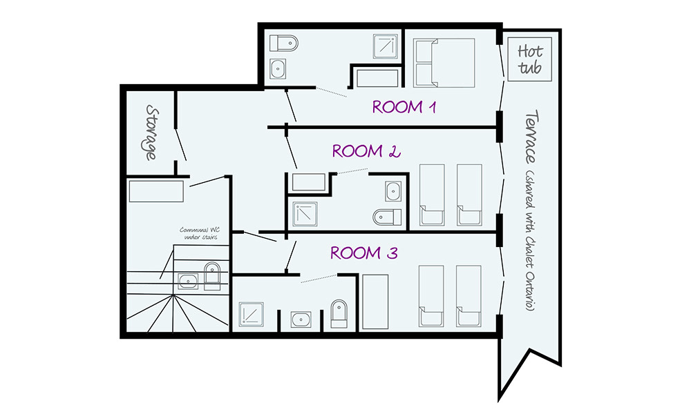 Chalet Quebec Val d’Isere Floor Plan 1