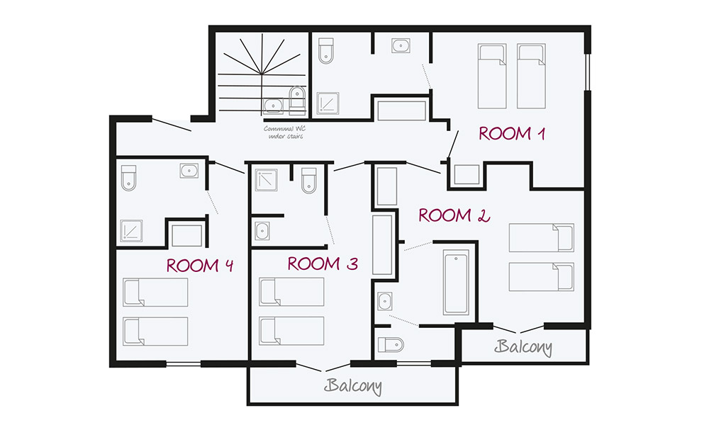 Chalet Whistler Val d’Isere Floor Plan 1