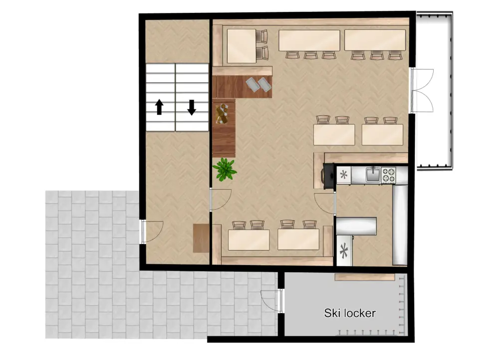 Chalet Kelle Serfaus Floor Plan 1
