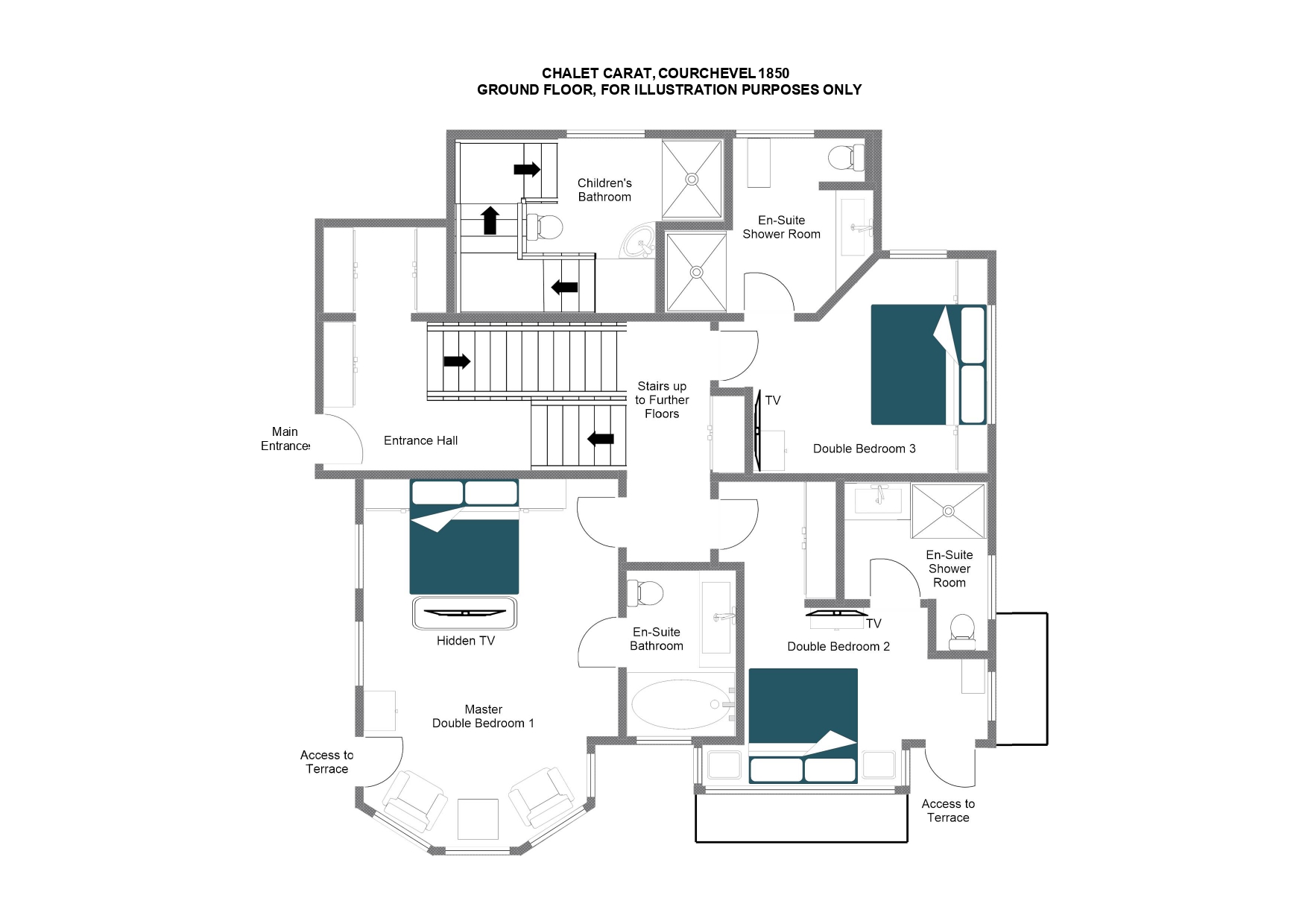 Chalet Carat Courchevel Floor Plan 1