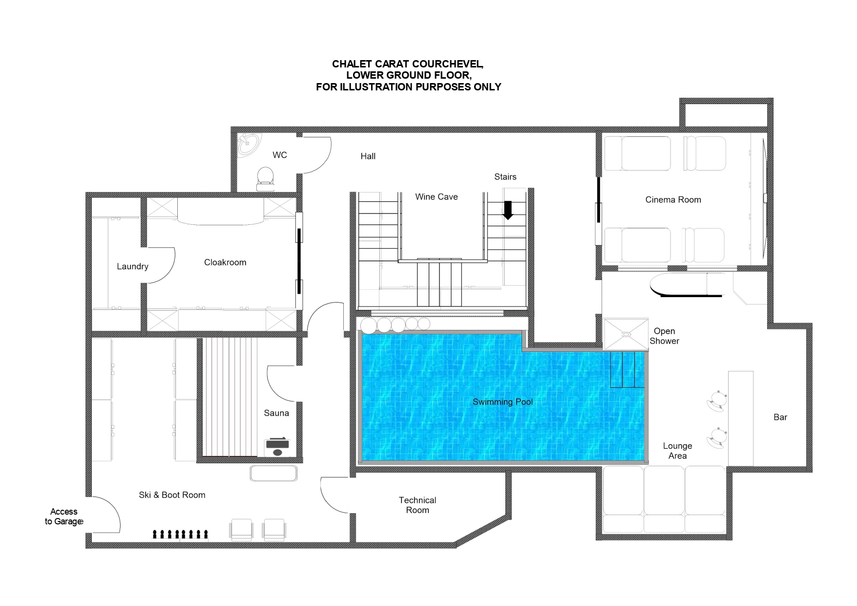 Chalet Carat Courchevel Floor Plan 3