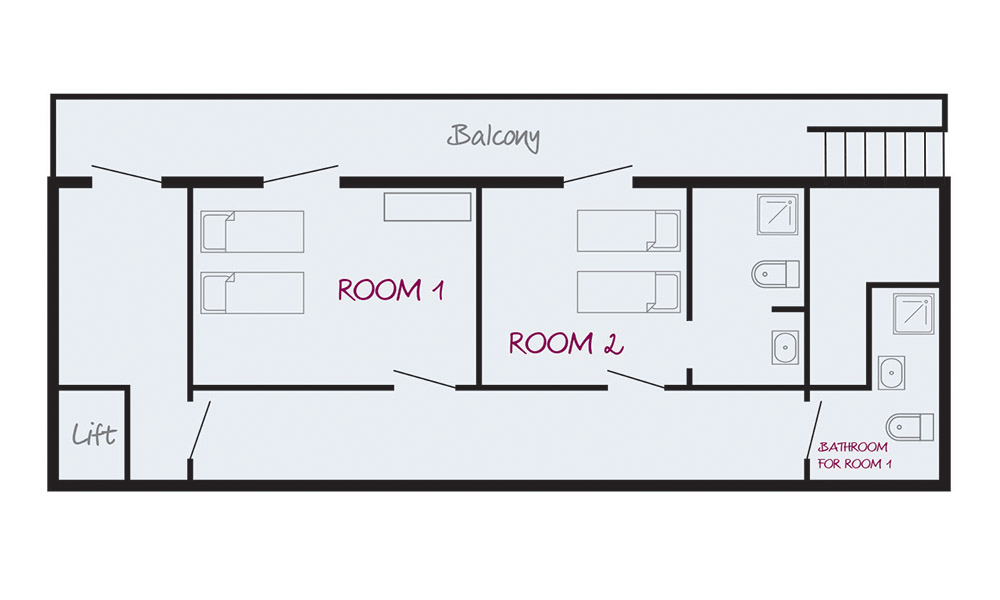 Chalet Kitz Tignes Floor Plan 2