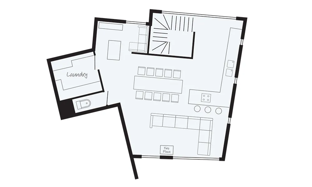 Chalet Raoul Tignes Floor Plan 1