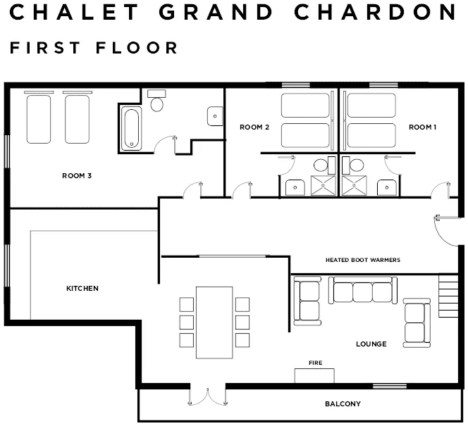 Chalet Grand Chardon La Plagne Floor Plan 2