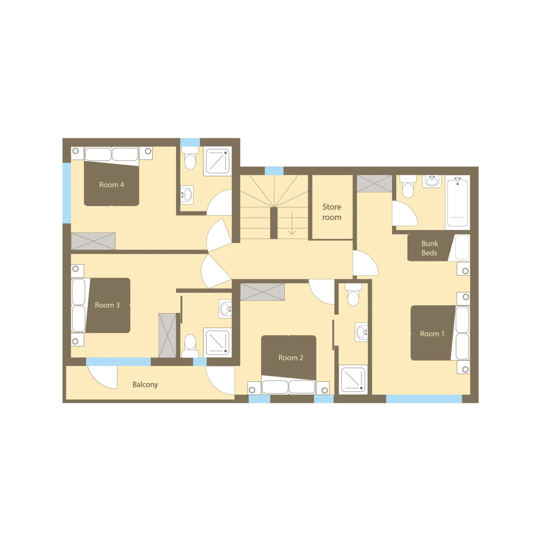Chalet Gouter Morzine Floor Plan 1