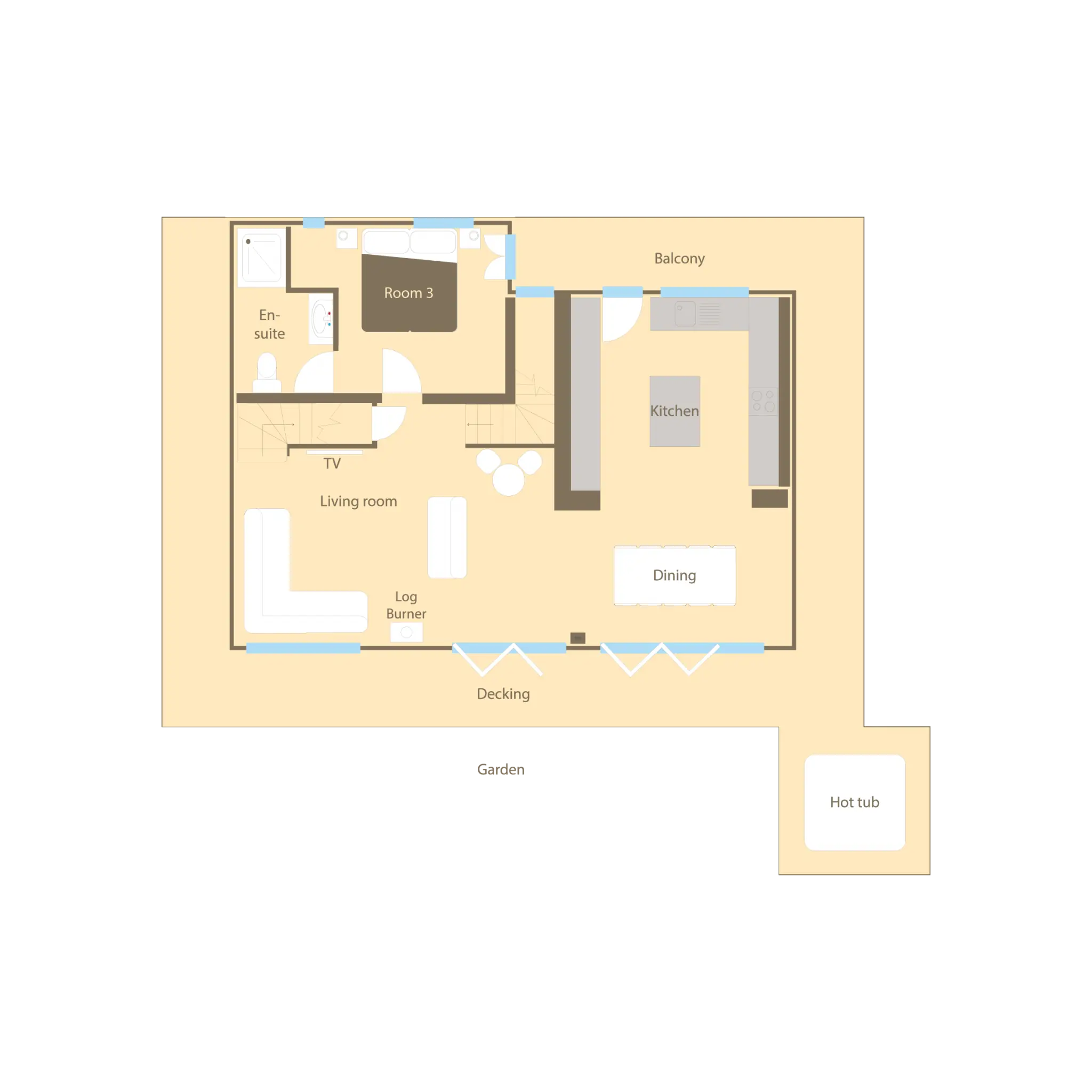 Les Trois Bonheurs Morzine Floor Plan 2