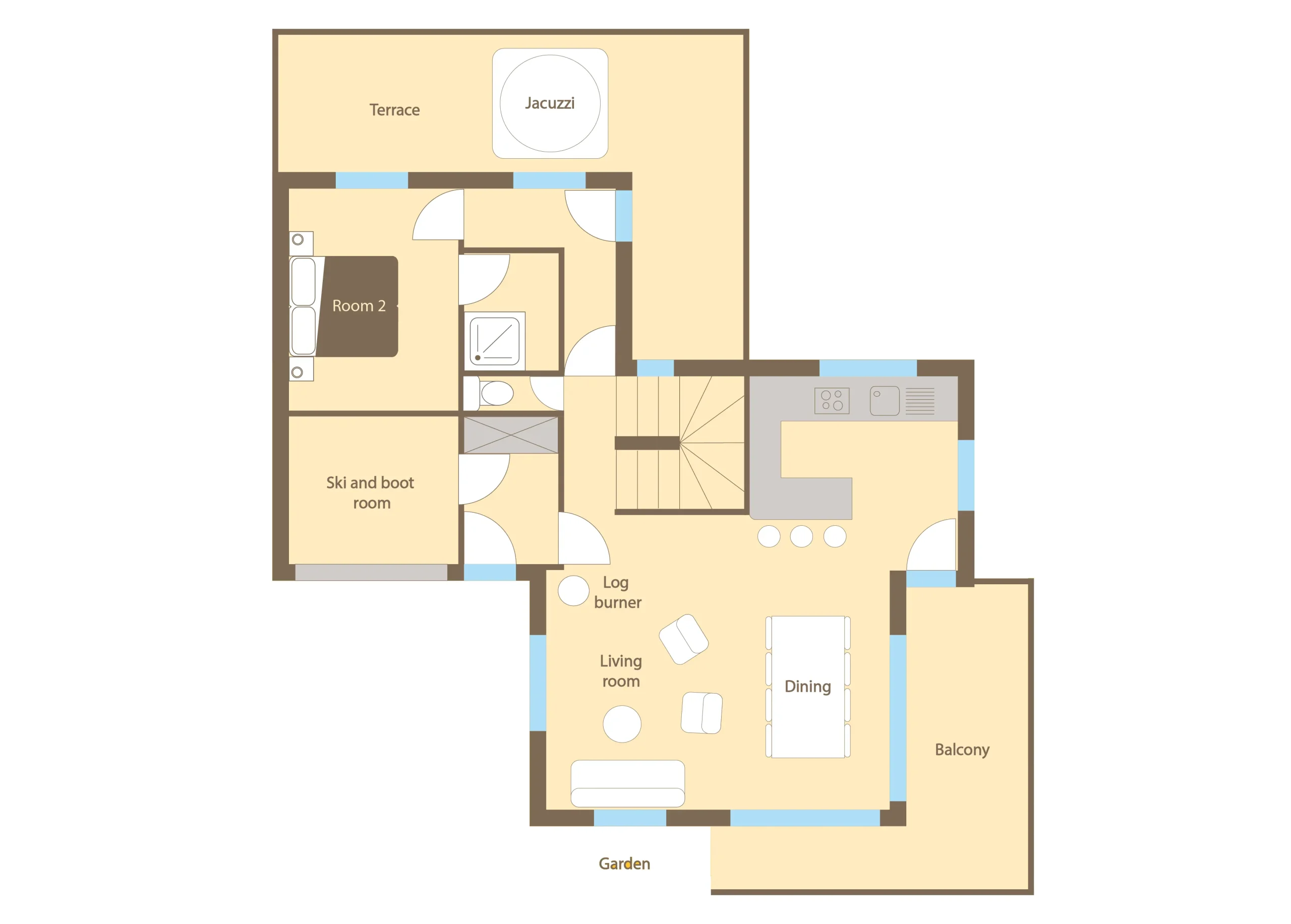 Les Trois Pointes Morzine Floor Plan 1