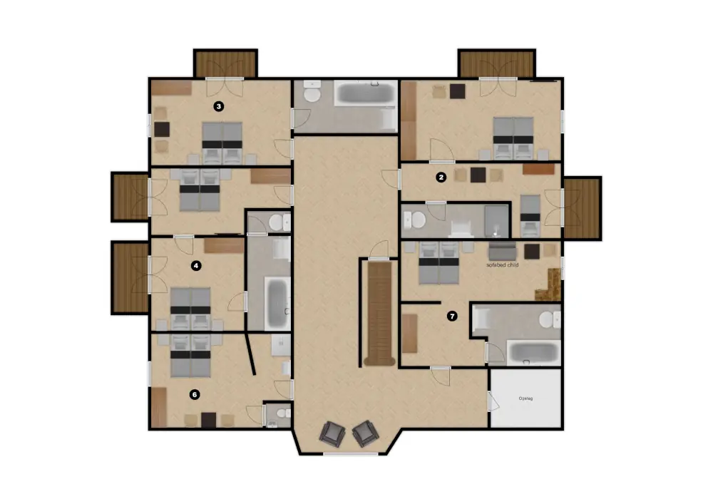 Chalet Tiroler Hof Serfaus Floor Plan 4