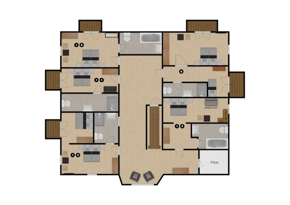 Chalet Tiroler Hof Serfaus Floor Plan 1