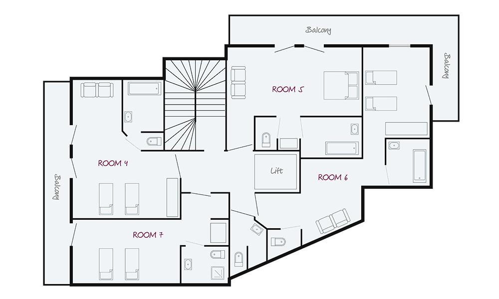 Chalet Appaloosa Val d’Isere Floor Plan 4