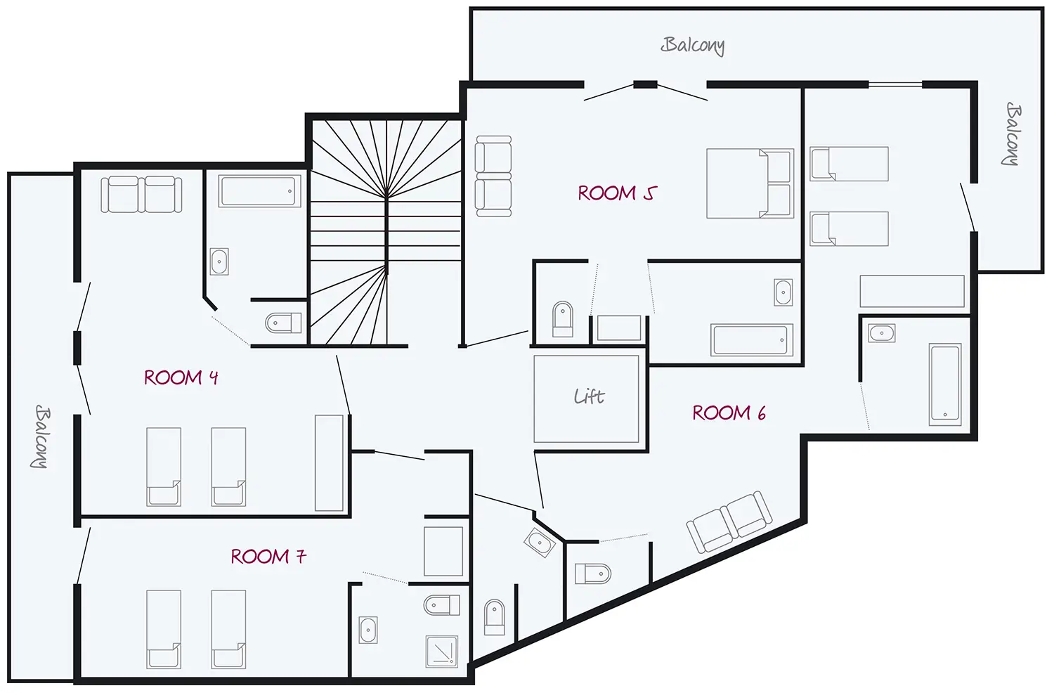 Chalet Appaloosa Val d’Isere Floor Plan 5