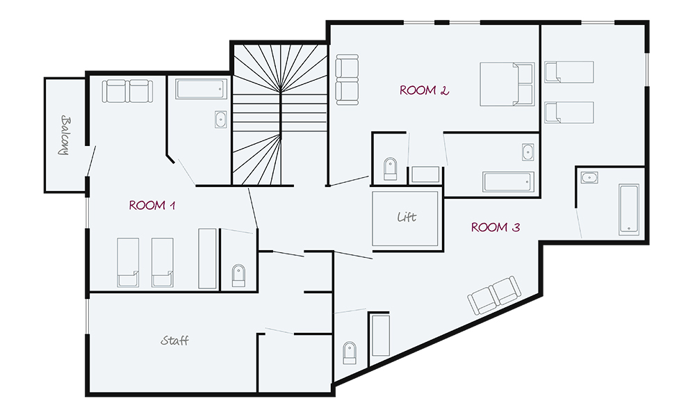 Chalet Appaloosa Val d’Isere Floor Plan 3