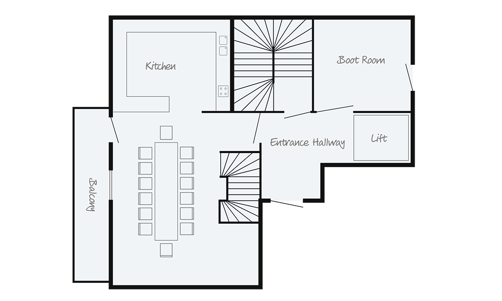 Chalet Appaloosa Val d’Isere Floor Plan 1