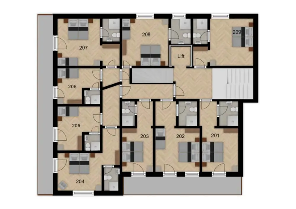 Chalet Alpensport Saalbach Floor Plan 1