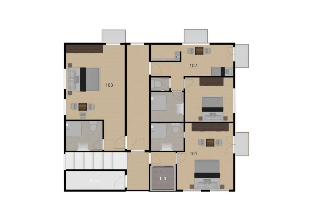 Chalet Tirolerhof Apart Serfaus Floor Plan 1