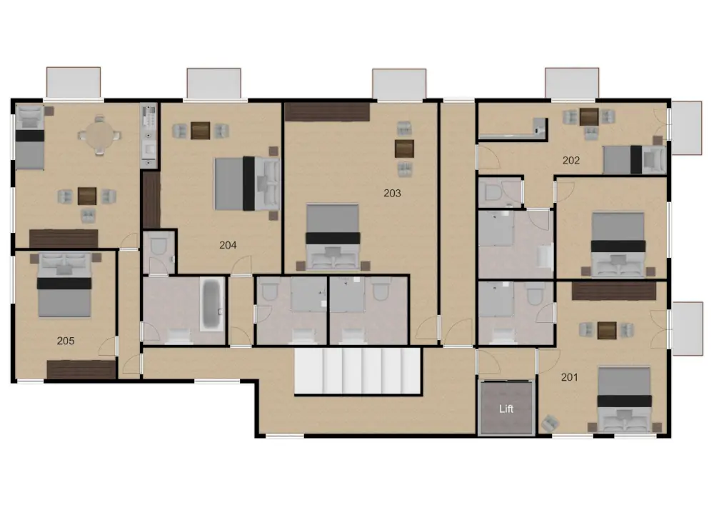 Chalet Tirolerhof Apart Serfaus Floor Plan 2