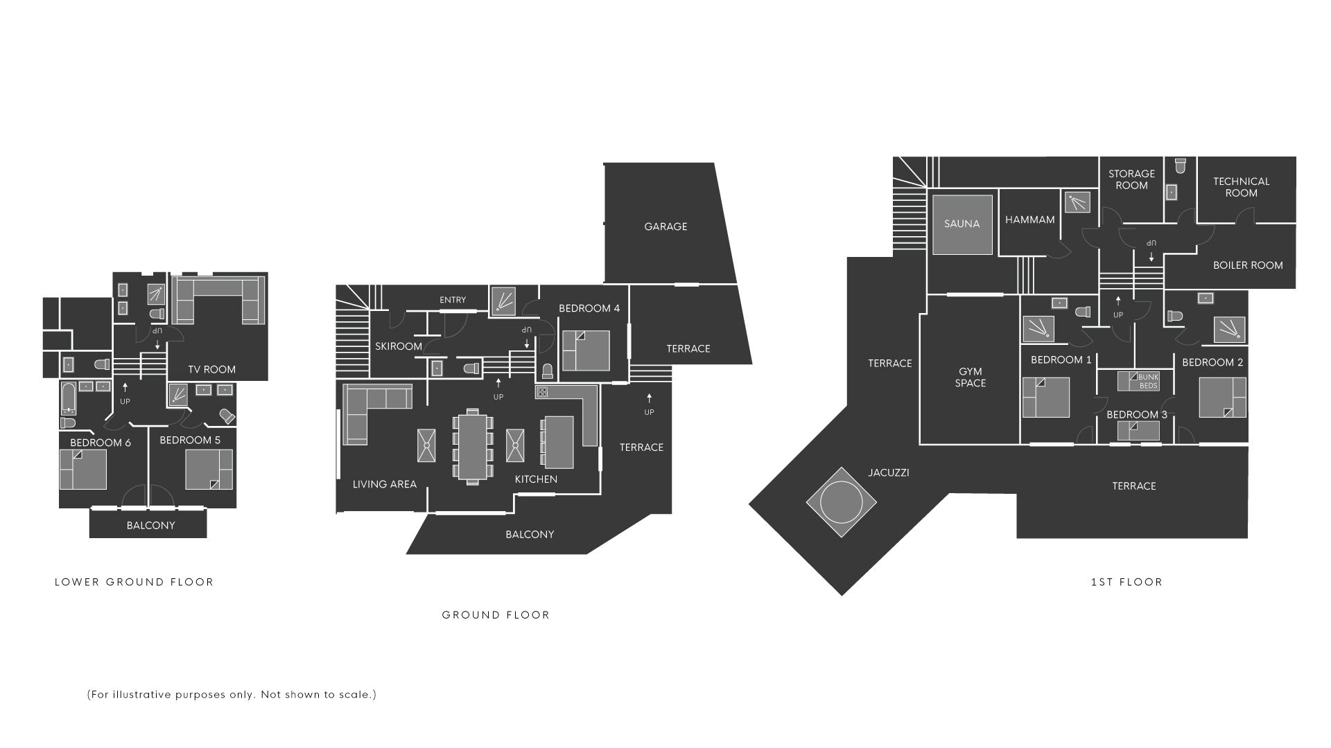 Chalet Wilkids Morzine Floor Plan 1