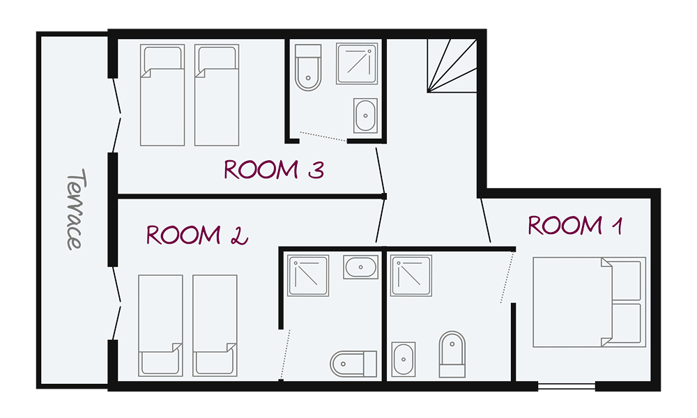 Chalet Pegase Val Thorens Floor Plan 1