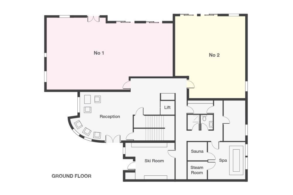 No 1 Aspen House Val d’Isere Floor Plan 1