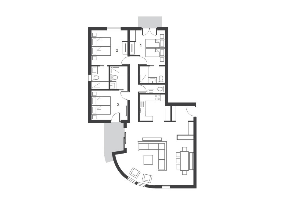 No 3 Aspen House Val d’Isere Floor Plan 4