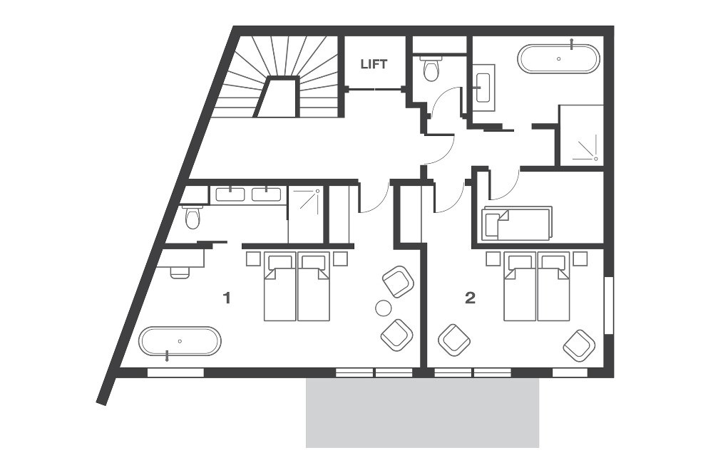 No 7 Club Bellevarde Val d’Isere Floor Plan 1