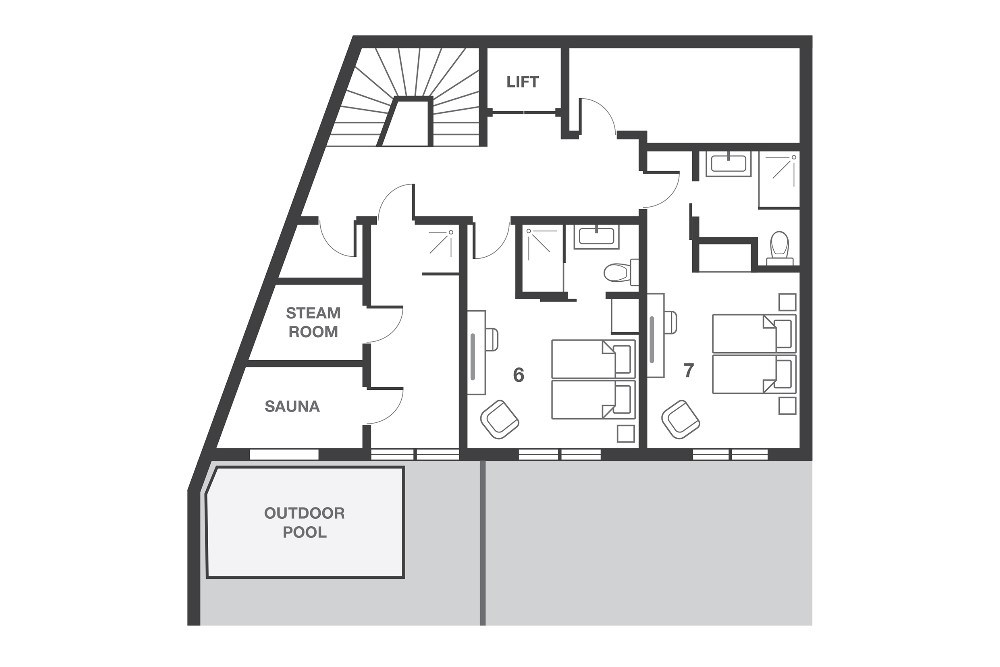 No 7 Club Bellevarde Val d’Isere Floor Plan 3