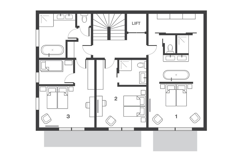 No 8 Club Bellevarde Val d’Isere Floor Plan 1