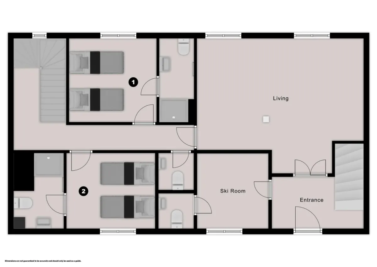 Chalet Petit Mont Blanc Les Arcs Floor Plan 1