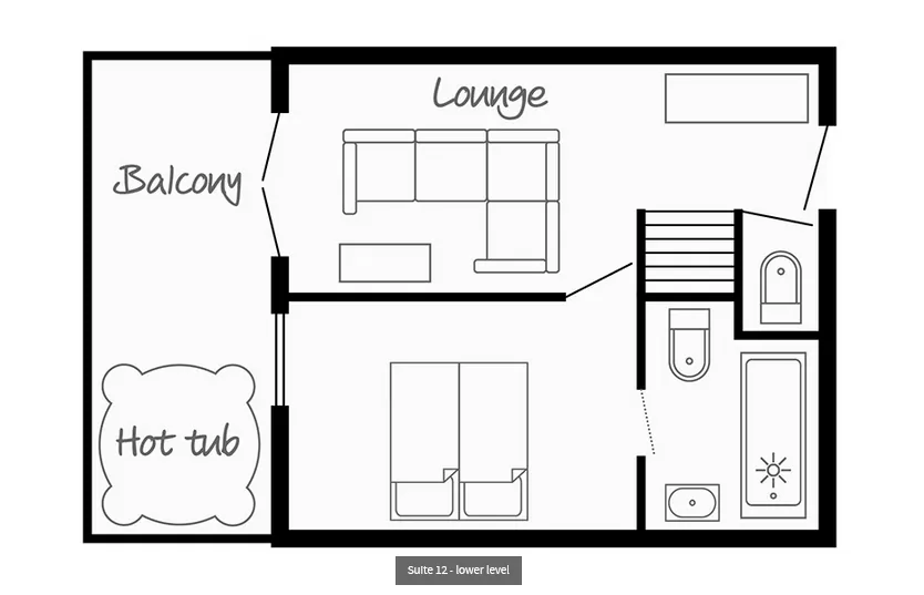 Chalet Hotel Cocon des Neiges (Family) Les Menuires Floor Plan 3